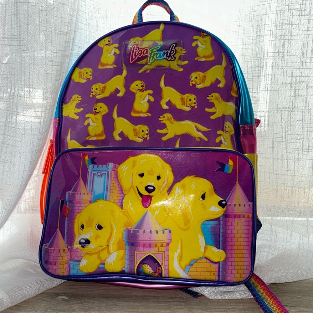 Vintage Lisa Frank sandcastle puppies
